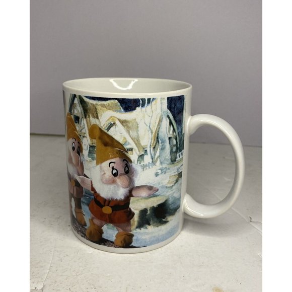 Disney 7 Dwarfs Mini Bean Bag Plush Ceramic Coffee Mug EUC - Picture 8 of 8